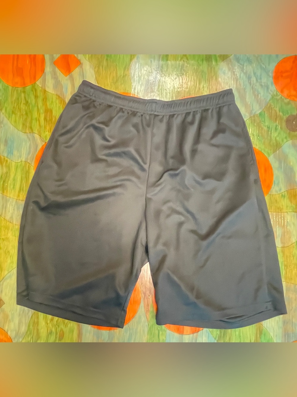 Zone Pro Black Polyester mesh Activewear Shorts Drawstring Mens Size Large
